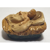 Jezus in krib, gemerkt 